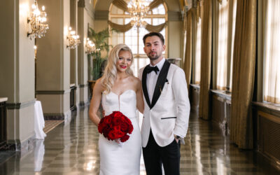 Red-Rose Reverie: Luxury Wedding with White Luxe Details